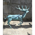 Bronze Rentier Hirsch Statue